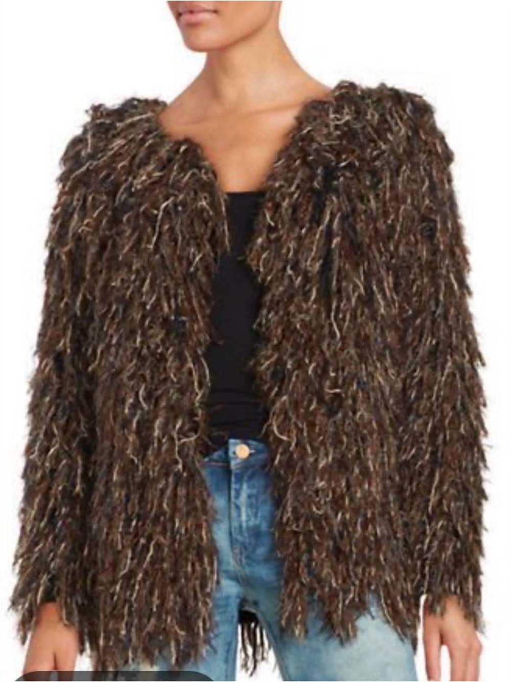 Free People Faithful Shaggy cardigan